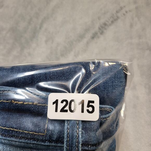 Levis 524 Too Superlow Jeans Womens 9M Blue Low Rise Stretch Straight Leg Denim - Picture 11 of 11